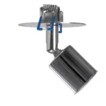 GloboStar® SARA 999-0059 Χωνευτό Φωτιστικό Οροφής Σποτ Μονόφωτο 1 x E27 IP20 Ασημί Μέταλλο - Μ8,5 x Π8,5 x Υ11cm - Image 3