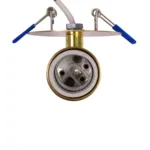 GloboStar® SARA 999-0060 Χωνευτό Φωτιστικό Οροφής Σποτ Μονόφωτο 1 x E27 IP20 Χρυσό Μέταλλο - Μ8,5 x Π8,5 x Υ11cm