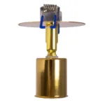 GloboStar® SARA 999-0060 Χωνευτό Φωτιστικό Οροφής Σποτ Μονόφωτο 1 x E27 IP20 Χρυσό Μέταλλο - Μ8,5 x Π8,5 x Υ11cm - Image 4
