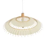 GLOBOSTAR® VENTALIA 999-0066 Boho Κρεμαστό Φωτιστικό Οροφής με Ντουί 1 x E27 AC 220-240V IP20 - Μπεζ - Μ83 x Π83 x Υ36cm - Image 5
