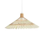 GLOBOSTAR® VENTALIA 999-0067 Boho Κρεμαστό Φωτιστικό Οροφής με Ντουί 1 x E27 AC 220-240V IP20 - Μπεζ - Μ60 x Π60 x Υ30cm - Image 3