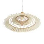 GLOBOSTAR® VENTALIA 999-0067 Boho Κρεμαστό Φωτιστικό Οροφής με Ντουί 1 x E27 AC 220-240V IP20 - Μπεζ - Μ60 x Π60 x Υ30cm - Image 4