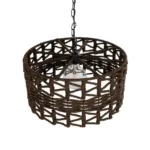 GLOBOSTAR® VERA 999-0069 Boho Κρεμαστό Φωτιστικό Οροφής με Ντουί 1 x E27 AC 220-240V IP20 - Καφέ - Μ50 x Π50 x Υ25cm - Image 5