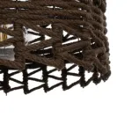 GLOBOSTAR® VERA 999-0069 Boho Κρεμαστό Φωτιστικό Οροφής με Ντουί 1 x E27 AC 220-240V IP20 - Καφέ - Μ50 x Π50 x Υ25cm - Image 7