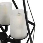 GLOBOSTAR® DASTAR 999-0091 Vintage Κρεμαστό Φωτιστικό Οροφής με Ντουί 4 x E27 AC 220-240V IP20 - Μαύρο & Λευκό - Μ42 x Π42 x Υ43cm - Image 7