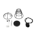 GLOBOSTAR® ALDO 999-0096 Vintage Κρεμαστό Φωτιστικό Οροφής με Ντουί 1 x E27 AC 220-240V IP20 - Μαύρο - Μ15 x Π15 x Υ24cm - Image 9