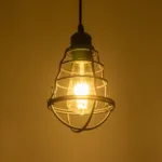 GLOBOSTAR® ALDO 999-0096 Vintage Κρεμαστό Φωτιστικό Οροφής με Ντουί 1 x E27 AC 220-240V IP20 - Μαύρο - Μ15 x Π15 x Υ24cm