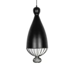 GLOBOSTAR® CARNEL 999-0110 Vintage Κρεμαστό Φωτιστικό Οροφής με Ντουί 1 x E27 AC 220-240V IP20 - Μαύρο - Μ26 x Π26 x Υ70cm - Image 3