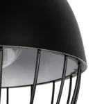 GLOBOSTAR® CANARIO 999-0111 Vintage Κρεμαστό Φωτιστικό Οροφής με Ντουί 1 x E27 AC 220-240V IP20 - Μαύρο - Μ28 x Π28 x Υ47cm - Image 7