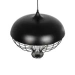 GLOBOSTAR® SOBRINO 999-0112 Vintage Κρεμαστό Φωτιστικό Οροφής με Ντουί 1 x E27 AC 220-240V IP20 - Μαύρο - Μ45 x Π45 x Υ45cm - Image 5