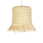 GLOBOSTAR® HAWAII 999-0125 Boho Κρεμαστό Φωτιστικό Οροφής με Ντουί 1 x E27 AC 220-240V IP20 - Μπεζ - Μ30 x Π30 x Υ30cm - Image 3