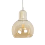 GLOBOSTAR® LUCREZIA 999-0143 Μοντέρνο Κρεμαστό Φωτιστικό Οροφής με Ντουί 1 x E27 AC 220-240V IP20 - Μελί - Μ18 x Π18 x Υ24cm - Image 3