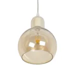 GLOBOSTAR® LUCREZIA 999-0143 Μοντέρνο Κρεμαστό Φωτιστικό Οροφής με Ντουί 1 x E27 AC 220-240V IP20 - Μελί - Μ18 x Π18 x Υ24cm - Image 4