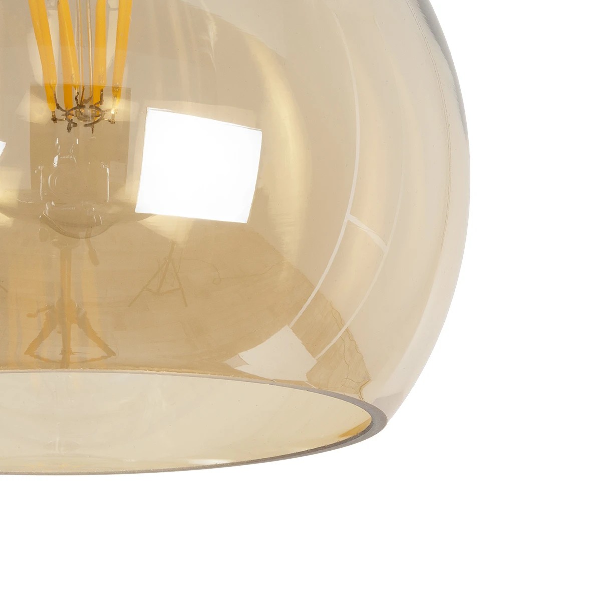 GLOBOSTAR® LUCREZIA 999-0143 Μοντέρνο Κρεμαστό Φωτιστικό Οροφής με Ντουί 1 x E27 AC 220-240V IP20 - Μελί - Μ18 x Π18 x Υ24cm - Image 7