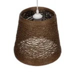 GLOBOSTAR® PLAYROOM 999-0145 Vintage Κρεμαστό Φωτιστικό Οροφής με Ντουί 1 x E27 AC 220-240V IP20 - Καφέ - Μ30 x Π30 x Υ30cm - Image 5