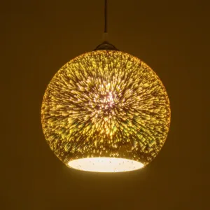 GLOBOSTAR® JUPITER 999-0146 Μοντέρνο Κρεμαστό Φωτιστικό Οροφής με Ντουί 1 x E27 AC 220-240V IP20 - Πολύχρωμο - Μ25 x Π25 x Υ26cm