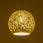 GLOBOSTAR® SATURN 999-0147 Μοντέρνο Κρεμαστό Φωτιστικό Οροφής με Ντουί 1 x E27 AC 220-240V IP20 - Πολύχρωμο - Μ25 x Π25 x Υ22cm