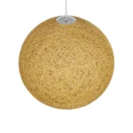 GLOBOSTAR® OCEANA 999-0155 Boho Κρεμαστό Φωτιστικό Οροφής με Ντουί 1 x E27 AC 220-240V IP20 - Μπεζ & Χρυσό - Μ60 x Π60 x Υ60cm - Image 5