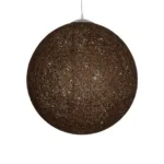 GLOBOSTAR® OCEANA 999-0156 Boho Κρεμαστό Φωτιστικό Οροφής με Ντουί 1 x E27 AC 220-240V IP20 - Καφέ - Μ60 x Π60 x Υ60cm - Image 3