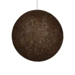 GLOBOSTAR® OCEANA 999-0156 Boho Κρεμαστό Φωτιστικό Οροφής με Ντουί 1 x E27 AC 220-240V IP20 - Καφέ - Μ60 x Π60 x Υ60cm - Image 4