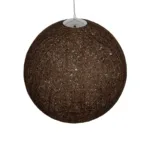 GLOBOSTAR® OCEANA 999-0156 Boho Κρεμαστό Φωτιστικό Οροφής με Ντουί 1 x E27 AC 220-240V IP20 - Καφέ - Μ60 x Π60 x Υ60cm - Image 5