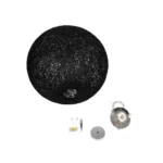 GLOBOSTAR® OCEANA 999-0157 Boho Κρεμαστό Φωτιστικό Οροφής με Ντουί 1 x E27 AC 220-240V IP20 - Μαύρο - Μ60 x Π60 x Υ60cm - Image 9