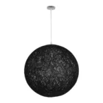 GLOBOSTAR® OCEANA 999-0157 Boho Κρεμαστό Φωτιστικό Οροφής με Ντουί 1 x E27 AC 220-240V IP20 - Μαύρο - Μ60 x Π60 x Υ60cm - Image 2