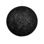 GLOBOSTAR® OCEANA 999-0157 Boho Κρεμαστό Φωτιστικό Οροφής με Ντουί 1 x E27 AC 220-240V IP20 - Μαύρο - Μ60 x Π60 x Υ60cm - Image 4
