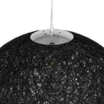 GLOBOSTAR® OCEANA 999-0157 Boho Κρεμαστό Φωτιστικό Οροφής με Ντουί 1 x E27 AC 220-240V IP20 - Μαύρο - Μ60 x Π60 x Υ60cm - Image 6
