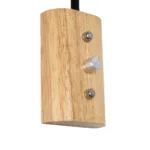 GLOBOSTAR® ALESSIA 999-0177 Μοντέρνο Φωτιστικό Τοίχου - Απλίκα με Ντουί 1 x E27 AC 220-240V IP20 - Μπεζ & Μαύρο - Μ18 x Π26 x Υ29cm - Image 6