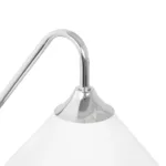 GLOBOSTAR® ALESSIA 999-0179 Μοντέρνο Φωτιστικό Τοίχου - Απλίκα με Ντουί 1 x E27 AC 220-240V IP20 - Μπεζ & Ασημί - Μ18 x Π26 x Υ29cm - Image 4