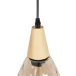 GLOBOSTAR® NOAH 999-0185 Μοντέρνο Κρεμαστό Φωτιστικό Οροφής με Ντουί 1 x E27 AC 220-240V IP20 - Μελί & Μπεζ - Μ16 x Π16 x Υ32cm - Image 6