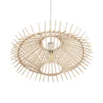 GLOBOSTAR® SASSO 999-0201 Boho Κρεμαστό Φωτιστικό Οροφής με Ντουί 1 x E27 AC 220-240V IP20 - Μπεζ - Μ50 x Π50 x Y23cm - Image 4