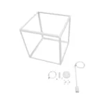 GLOBOSTAR® CUBE 999-0217 Μοντέρνο Κρεμαστό Φωτιστικό Οροφής με Ντουί 1 x E27 AC 220-240V IP20 - Λευκό - Μ70 x Π70 x Y87cm - Image 8