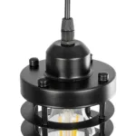 GLOBOSTAR® DARSEY 999-0227 Vintage Κρεμαστό Φωτιστικό Οροφής με Ντουί 1 x E27 AC 220-240V IP20 - Μαύρο - Μ10 x Π10 x Υ19cm - Image 6