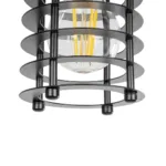 GLOBOSTAR® DARSEY 999-0227 Vintage Κρεμαστό Φωτιστικό Οροφής με Ντουί 1 x E27 AC 220-240V IP20 - Μαύρο - Μ10 x Π10 x Υ19cm - Image 7