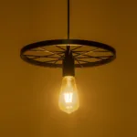 GLOBOSTAR® CASTOR 999-0228 Vintage Κρεμαστό Φωτιστικό Οροφής με Ντουί 1 x E27 AC 220-240V IP20 - Μαύρο - Μ30 x Π30 x Υ11cm