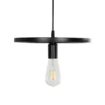 GLOBOSTAR® CASTOR 999-0228 Vintage Κρεμαστό Φωτιστικό Οροφής με Ντουί 1 x E27 AC 220-240V IP20 - Μαύρο - Μ30 x Π30 x Υ11cm - Image 2