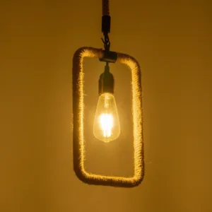 GLOBOSTAR® MALVERN 999-0234 Vintage Κρεμαστό Φωτιστικό Οροφής με Ντουί 1 x E27 AC 220-240V IP20 - Μαύρο & Μπεζ - Μ18.5 x Π4 x Υ41.5cm