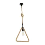 GLOBOSTAR® MALVERN 999-0235 Vintage Κρεμαστό Φωτιστικό Οροφής με Ντουί 1 x E27 AC 220-240V IP20 - Μαύρο & Μπεζ - Μ38 x Π4 x Υ42.5cm - Image 2