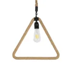 GLOBOSTAR® MALVERN 999-0235 Vintage Κρεμαστό Φωτιστικό Οροφής με Ντουί 1 x E27 AC 220-240V IP20 - Μαύρο & Μπεζ - Μ38 x Π4 x Υ42.5cm - Image 3