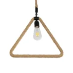 GLOBOSTAR® MALVERN 999-0235 Vintage Κρεμαστό Φωτιστικό Οροφής με Ντουί 1 x E27 AC 220-240V IP20 - Μαύρο & Μπεζ - Μ38 x Π4 x Υ42.5cm - Image 4