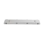 GLOBOSTAR® VIGAS 999-0250 Γραμμικό Βιομηχανικό Φωτιστικό Σκαφάκι Tri-Proof με Μεταλλικά Clips για 2 x Λάμπες T8 G13 90cm Τύπου Φθορίου LED Τροφοδοσίας Ενός Άκρου 120° AC 220-240V Αδιάβροχο IP65 - Γκρι με Διάφανο Κάλυμμα Πλαστικό PC - Μ100 x Π15 x Υ10cm - Image 3