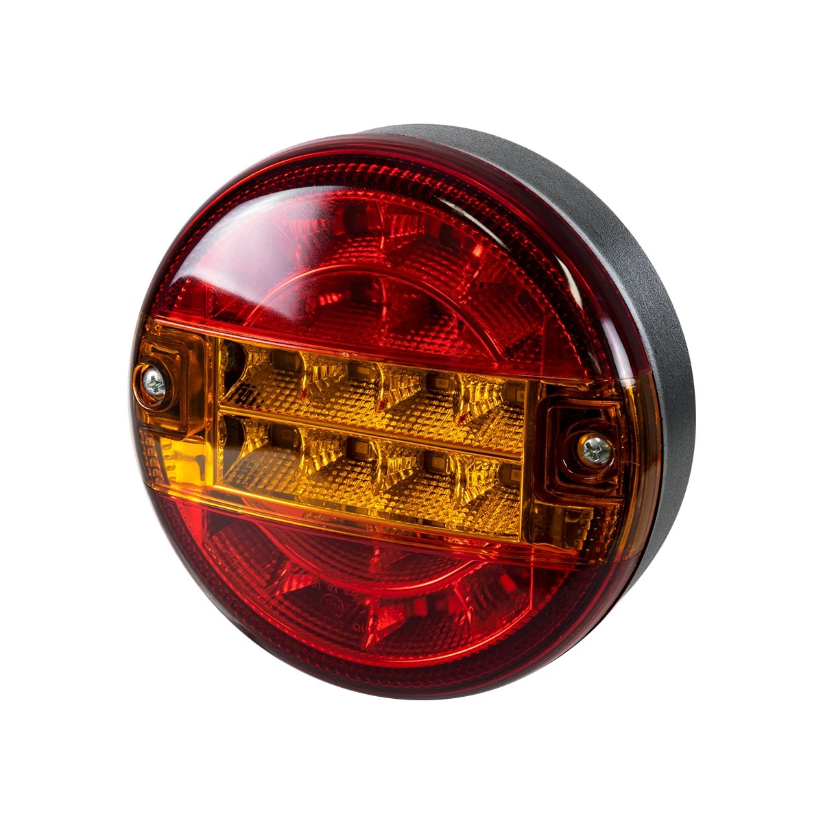 GLOBOSTAR® TAILIGHT 999-0253 Πίσω Φανάρι Οχημάτων LED 10W 400lm 180° DC 24V Αδιάβροχο IP66 Πορτοκαλί & Κόκκινο - Μ13.5 x Π13.5 x Υ5.5cm - Πακέτο 2 Τεμαχίων - 1 Χρόνο Εγγύηση