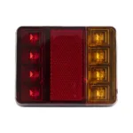 GLOBOSTAR® TAILIGHT 999-0255 Πίσω Φανάρι Οχημάτων LED 9W 360lm 140° DC 12V Αδιάβροχο IP66 Πορτοκαλί & Κόκκινο & Ψυχρό Λευκό 6000K - Μ12 x Π9.5 x Υ2cm - Πακέτο 2 Τεμαχίων - 1 Χρόνο Εγγύηση - Image 2