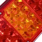 GLOBOSTAR® TAILIGHT 999-0256 Πίσω Φανάρι Οχημάτων LED 9W 360lm 180° DC 24V Αδιάβροχο IP66 Πορτοκαλί & Κόκκινο & Ψυχρό Λευκό 6000K - Πακέτο 2 Τεμαχίων - Μ46 x Π13 x Υ7cm - 1 Χρόνο Εγγύηση - Image 3