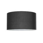 GloboStar® CILIO 203-0158 Μοντέρνο Φωτιστικό Οροφής Καπέλο Μονόφωτο 1 x E27 IP20 Γκρι Ύφασμα - Μ38 x Π30 x Υ21cm