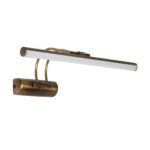 GloboStar® REFINE 203-0186 Φωτιστικό Τοίχου - Απλίκα LED 7W 640lm 120° AC 220-240V IP44 Θερμό Λευκό Μπρονζέ - Μ35 x Π25 x Υ9cm - 2 Xρόνια Εγγύηση