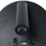 GloboStar® LADY-R 60938 Μοντέρνο Φωτιστικό Τοίχου - Απλίκα Ξενοδοχείου Bed Side LED 6W 600lm 36° & 360° AC 220-240V - Reading Light & Κρυφός Φωτισμός - Φορτιστής USB 3A - Φ15 x Υ7cm - Φυσικό Λευκό 4500K - Μαύρο - 3 Χρόνια Εγγύηση - Image 5