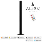 GloboStar® ALIEN-DIVA-BLACK-50-11 ALIEN Design DIVA Μοντέρνο Minimal Nordic Μεταλλικό Φωτιστικό Επιτραπέζιο - Πορτατίφ - Λαμπατέρ Μαύρο LED 10W 1500lm με Ασύρματο Χειριστήριο RF & Dimmer IP20 Πολύχρωμο RGBW Ψηφιακή με Τρεχούμενα Εφέ  Μ3 x Π1.6 x Υ50cm - Image 6